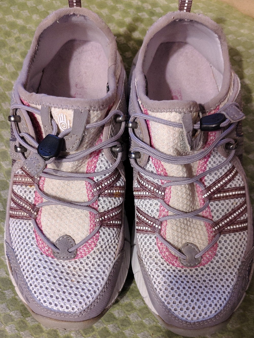 Teva Women's Pink and Gray Athletic Slip-On Sneakers